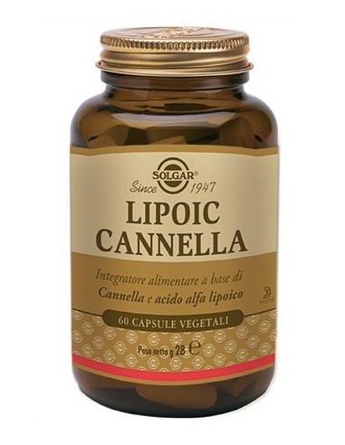 Lipoic Cannella 60 Capsule Vegetali Flacone 28 G