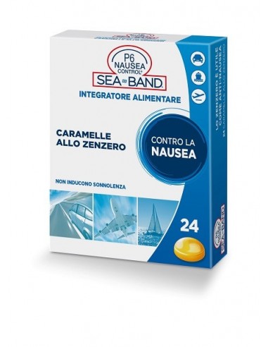 P6 Nausea Control Sea Band Caramelle Antinausea Viaggio Allozenzero 24 Pezzi