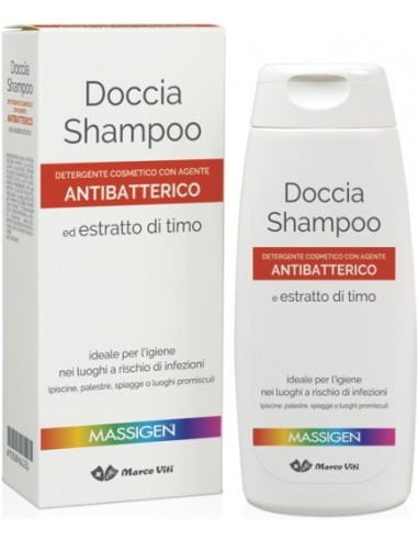 Massigen Detergenza Doccia Shampoo Antibatterico 200 Ml