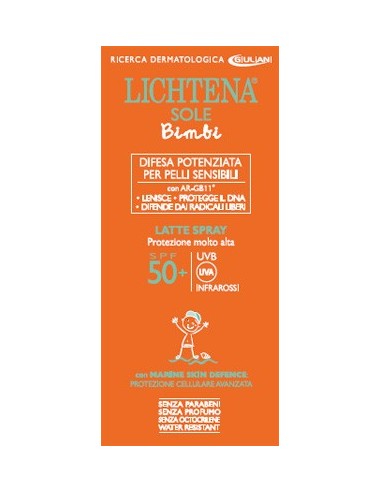 Lichtena Sole Bimbi Latte Spray Spf 50+ 200 Ml