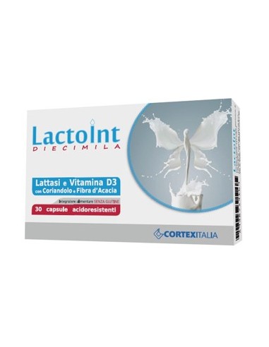 Lactoint Diecimila 30 Capsule Acidoresistenti Senza Glutine