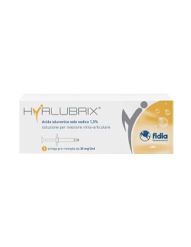 Siringa Intra-articolare Hyalubrix Acido Ialuronico 1,5% 30mg 2 Ml
