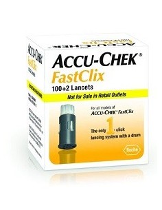 Lancette Pungidito Accu-chek Fastclix 100 + 2 Pezzi