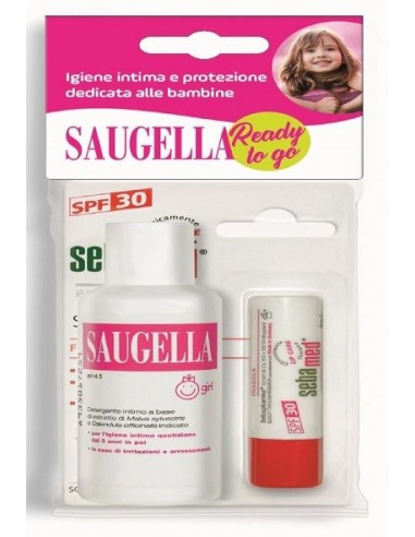 Saugella Banded Con Saugella Girl 50 Ml + Stick Labbra Sebamed