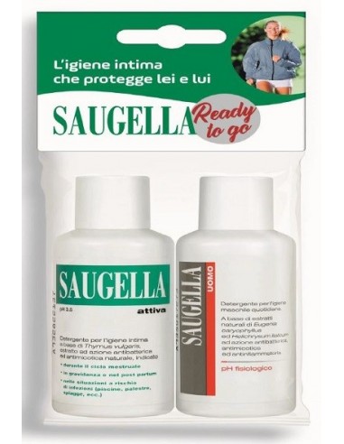 Saugella Banded Con Saugella Attiva 50 Ml + Saugella Uomo 50ml