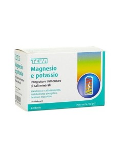 Magnesio Potassio Plus Teva 24 Bustine