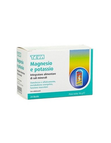 Magnesio Potassio Plus Teva 24 Bustine