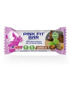 Proaction Pink Fit Barretta Proteica Per La Forma Fisica Alla Crema Di Nocciole 30 G