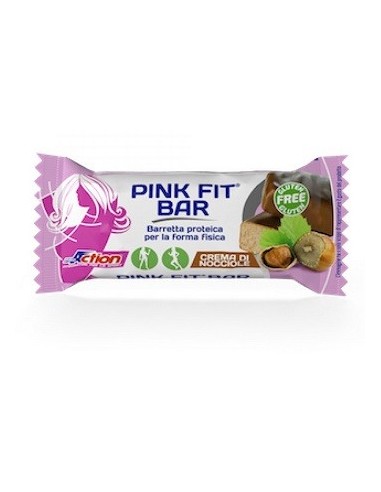 Proaction Pink Fit Barretta Proteica Per La Forma Fisica Alla Crema Di Nocciole 30 G