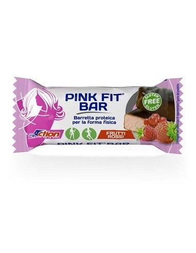 Proaction Pink Fit Barretta Proteica Per La Forma Fisica Aifrutti Rossi 30 G