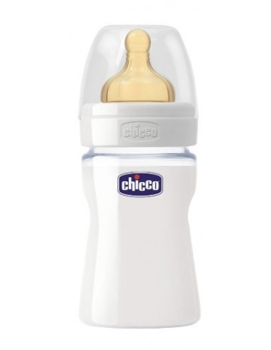 Chicco Biberon Well Being In Vetro Non Decoratorato Da 150 Ml Normal Lattice