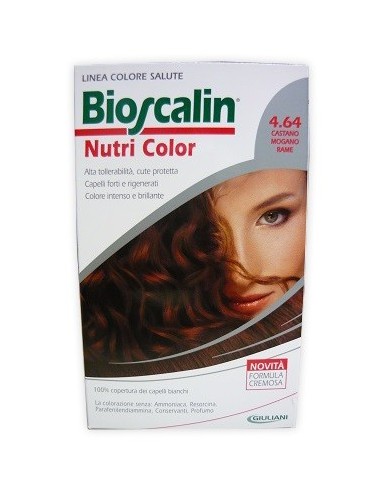 Bioscalin Nutri Color 4,64 Castano Mogano Rame 124 Ml