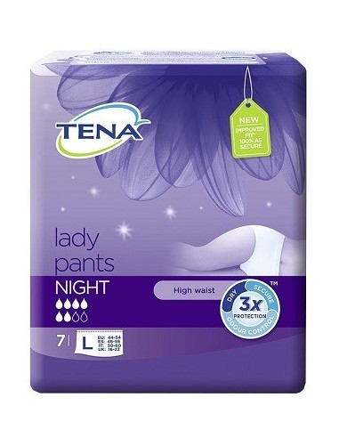 Mutandina Assorbente Tena Lady Pants Night Large 7 Pezzi