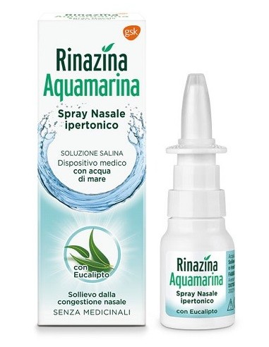 Rinazina Aquamarina Soluzione Nasale Ipertonica Con Eucalipto Spray 20 Ml