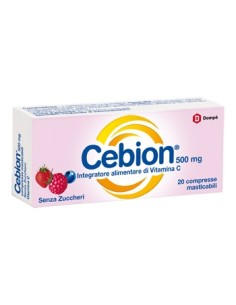 Cebion Masticabile Senza Zucchero Vitamina C 500 Mg 20 Compresse