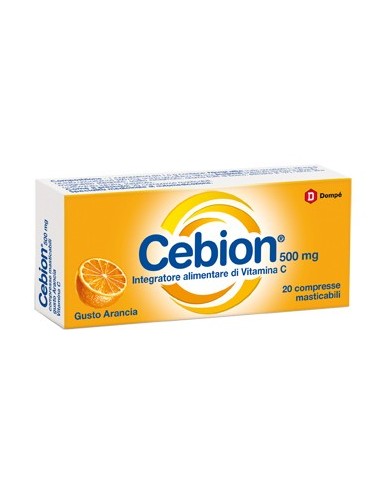 Cebion Masticabile Arancia Vitamina C 500 Mg 20 Compresse