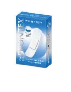 Cerotto Prontex White Strips Formato Medio Astuccio 20 Pezzi