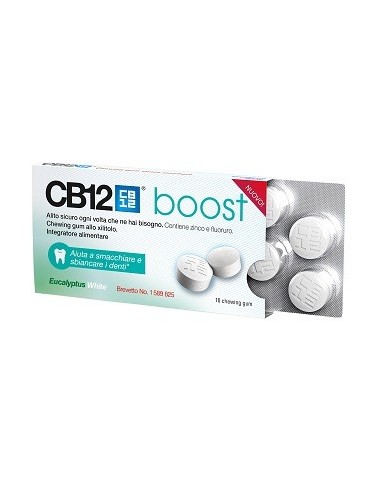 Cb12 Boost Eucalyptus White 10 Chewing Gum