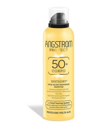 Angstrom Protect Instadry Spray Trasparente Solare Ultra Protezione 50+ 150 Ml
