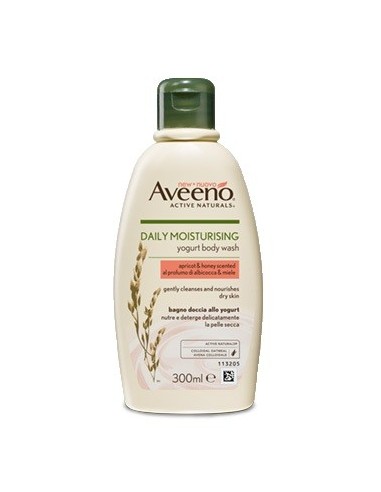 Aveeno Bagno Doccia Yogurt Albicocca & Miele 300 Ml