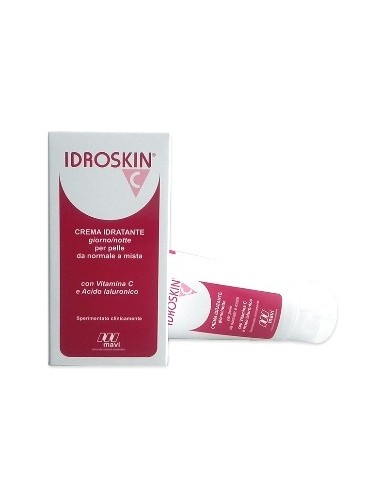 Idroskin C Idratante Antiage Con Vitamina C E Acido Ialuronico Giorno/notte Per Pelle Da Normale A Mista 60 Ml