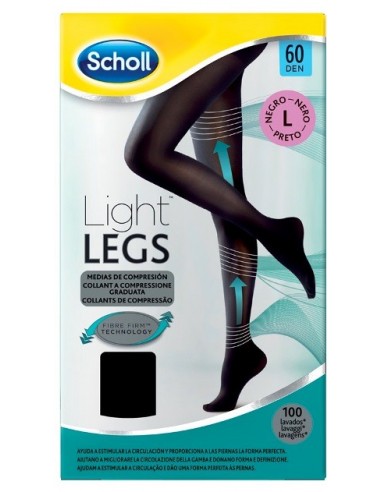 Scholl Lightlegs 60 Denari Taglia L Colore Nero 1 Paio