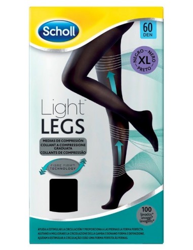 Scholl Lightlegs 60 Denari Taglia Xl Colore Nero 1 Paio