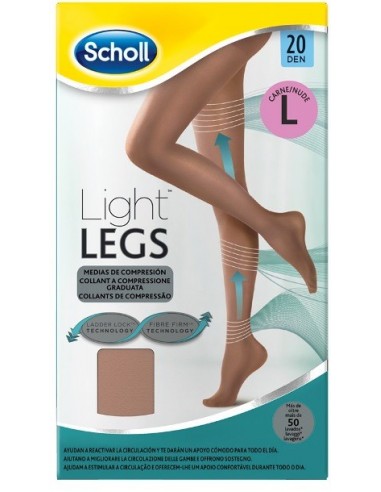 Scholl Lightlegs 20 Denari Taglia L Colore Nude 1 Paio