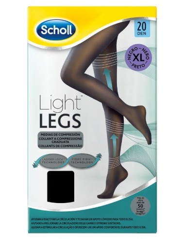 Scholl Lightlegs 20 Denari Taglia Xl Colore Nero 1 Paio