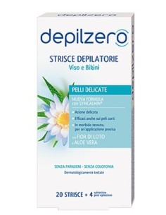 Depilzero Strisce Viso E Bikini 20 Pezzi