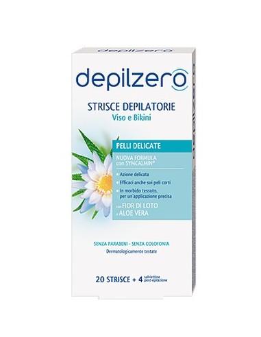 Depilzero Strisce Viso E Bikini 20 Pezzi