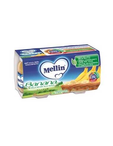 Mellin Omogeneizzato Banana 100 G 2 Pezzi