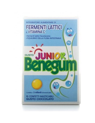 Benegum Junior Fermenti Lattici E Vitamina C 16 Confetti Masticabili