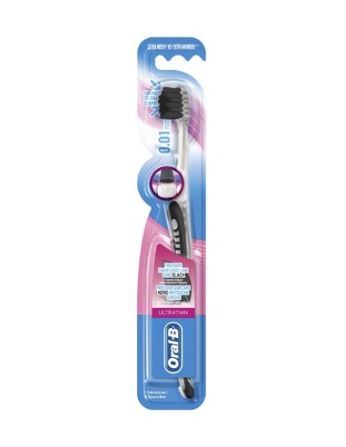 Oralb Spazzolino Extra Morbido Nero Ultrathin