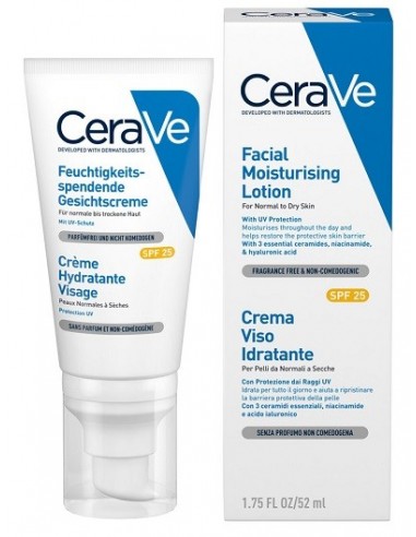 Cerave Crema Viso Idratante Spf25 50 Ml