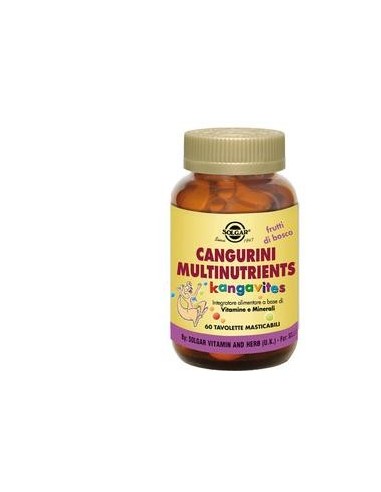 Cangurini Multinutrients Frutti Bosco 60 Compresse