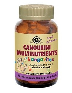 Cangurini Multinutrients Frutti Tropicali 60 Compresse