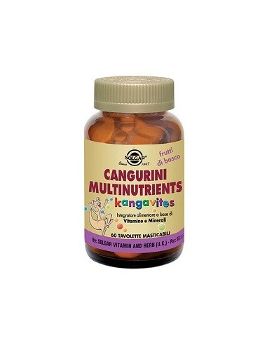 Cangurini Multinutrients Frutti Tropicali 60 Compresse