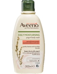 Aveeno Bagno Doccia Yogurt Albicocca & Miele 300 Ml Promo