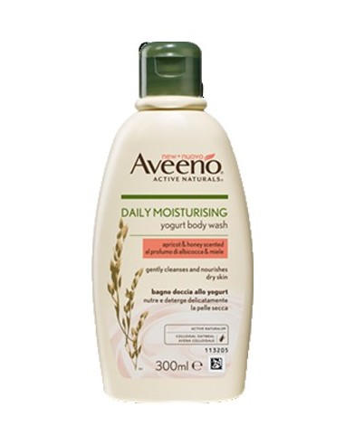 Aveeno Bagno Doccia Yogurt Albicocca & Miele 300 Ml Promo