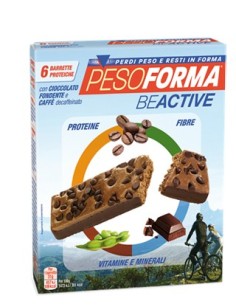 Pesoforma Beactive Barretta Cioccolato Fondente E Caffe' Decaffeinato 6 Pezzi