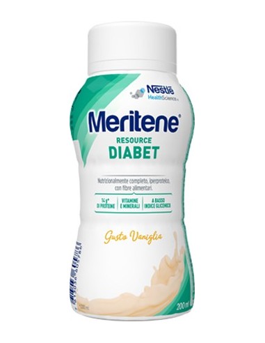 Meritene Resource Diabet Vaniglia Alimento Iperproteico 28 Vitamine E Minerali 200 Ml