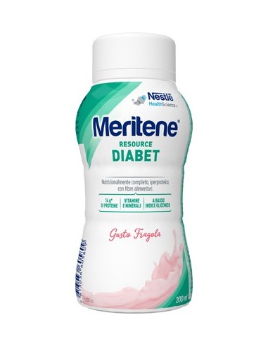 Meritene Resource Diabet Fragola Alimento Iperproteico 28 Vitamine E Minerali 200 Ml