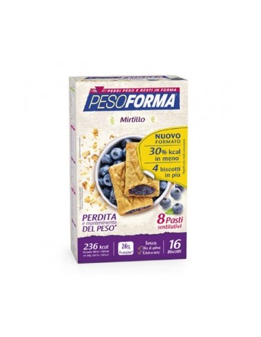 Pesoforma Biscotti Mirtilli 8 Pasti 16 Biscotti