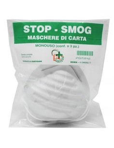 Maschere Di Carta Stop-smog Monouso 3 Pezzi