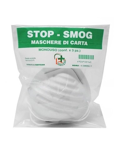 Maschere Di Carta Stop-smog Monouso 3 Pezzi