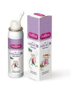 Nebial Soluzione Salina Ipertonica Di Sodio Cloruro Al 3% Con Acido Ialuronico Spray Nasale 100 Ml