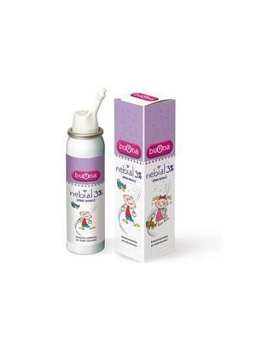 Nebial Soluzione Salina Ipertonica Di Sodio Cloruro Al 3% Con Acido Ialuronico Spray Nasale 100 Ml
