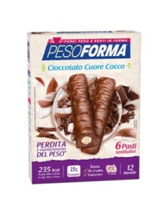 Pesoforma Barretta Cuore Cocco 6 Pasti 12 X 31 G