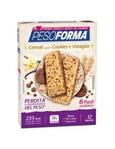 Pesoforma Barr Cereali Cookies Vaniglia 372 G